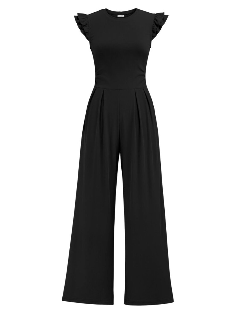 Jumpsuits for Women Dressy Casual Ruffle Cap Sleeve Romper Summer Rib Knit One